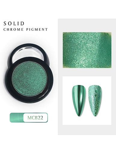 Metallic Mirror Nail Solid Chrome Pigment